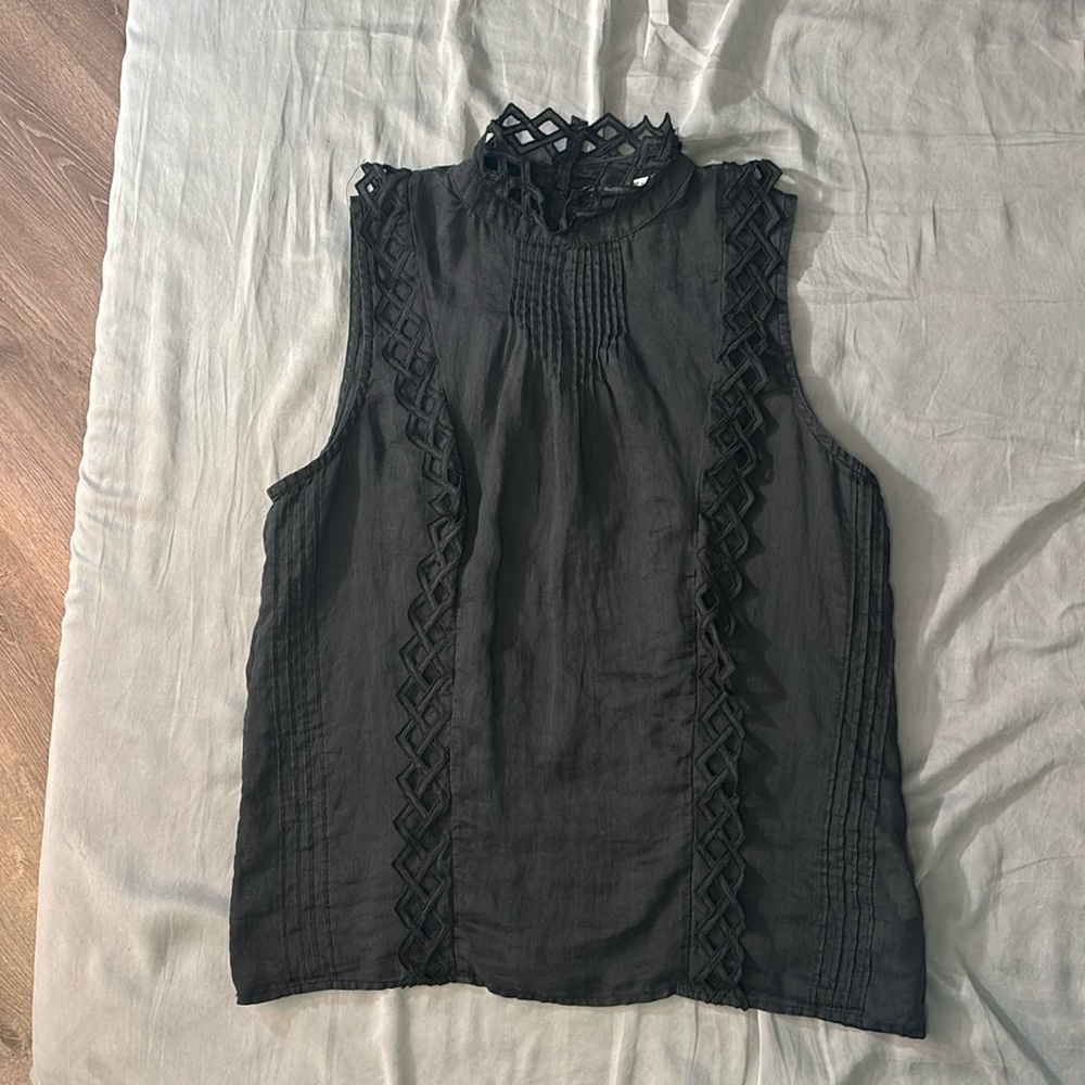 EUC!! - FRAME Blouse in Black - Size Medium - Almost looks and feels like New!!